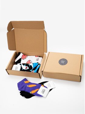 Urban Socks Urban Socks Zestaw 10 par niskich skarpet męskich Zestaw 10 Par Niskich Skarpetek Męskich Zapakowanych Na Prezent Blind Box uni Kolorowy