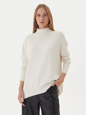Kontatto Kontatto Sveter 3M0822C Écru Relaxed Fit