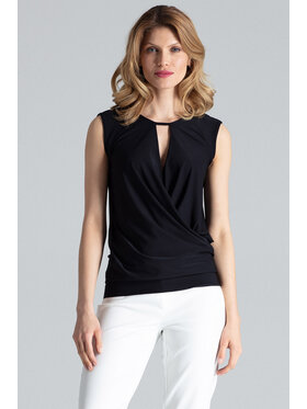 FIGL FIGL Bluzka M337 Czarny Regular Fit