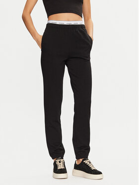 Guess Guess Melegítő alsó O5RB01 KCO31 Fekete Regular Fit