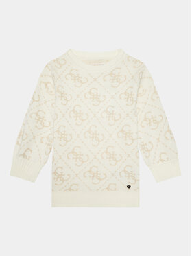 Guess Guess Kötött ruha K3BK28 Z39N0 Ekru Relaxed Fit