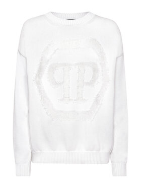 PHILIPP PLEIN PHILIPP PLEIN S dlhými rukávmi 14671 Biela Regular Fit