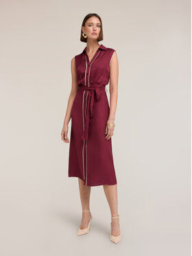 Motivi Motivi Vestito da giorno 701WQ003666N036 Bordeaux Regular Fit