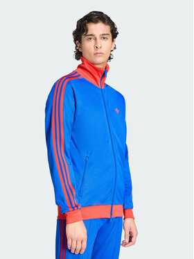 adidas adidas Bluza CLASSIC Błękitny Slim Fit