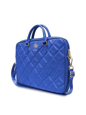 Guess Guess Torba na laptopa Quilted 4G Niebieski