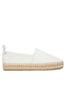 Calvin Klein Calvin Klein Espadryle Oblique Espadrille Canvas HW0HW02931 Biały