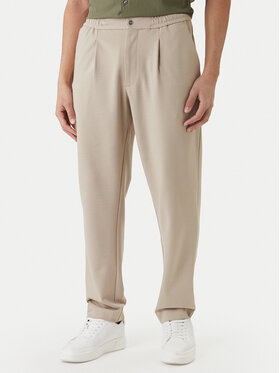 Calvin Klein Calvin Klein Pantaloni di tessuto LV04LF607G Beige Tapered Fit