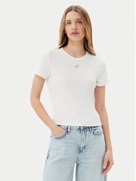ONLY ONLY Póló Daniella 15350554 Fehér Slim Fit