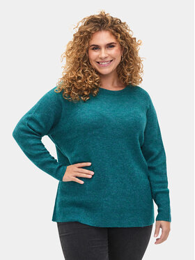 Zizzi Zizzi Svetr CA61192A Modrá Regular Fit