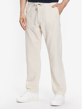 INDICODE INDICODE Pantaloni din material Clio 60-301 Bej Regular Fit