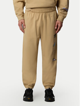The North Face The North Face Jogginghose Unisex Mountain Cleanup NF0A8C2W Beige Relaxed Fit