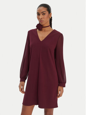 Rinascimento Rinascimento Kokteiļkleita CFC0126757003 Bordo Regular Fit