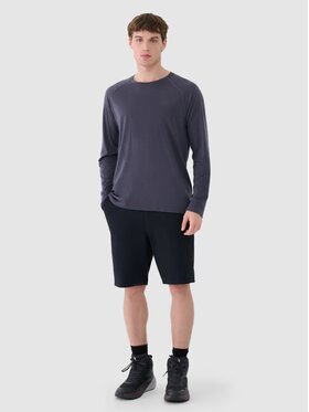4F 4F Szorty 4FWSS25TFSHM0877-20S Czarny Regular Fit