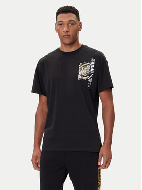 Plein Sport Plein Sport Tričko FAEC MTK8368 STE001N Čierna Loose Fit