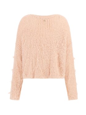 Guess Guess Maglione LS CN HINATA LUREX FUZ SWTR Rosa Regular Fit