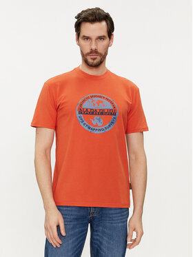 Napapijri Napapijri T-Shirt S-Bollo NP0A4H9K Pomarańczowy Regular Fit