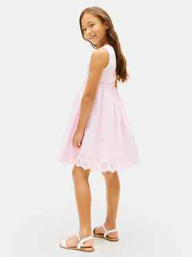 Tommy Hilfiger Tommy Hilfiger Лятна рокля KG0KG09148 Светлорозов Regular Fit