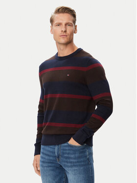 Tommy Hilfiger Tommy Hilfiger Sweter MW0MW28046 Brązowy jasny Regular Fit