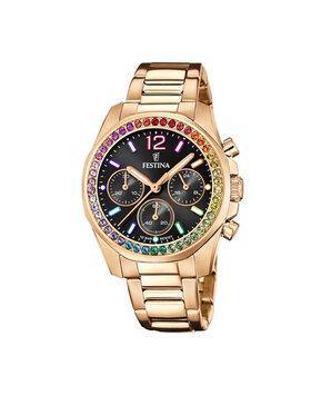 Festina Festina Hodinky Boyfriend Chronograph 20639/3 Zlatá