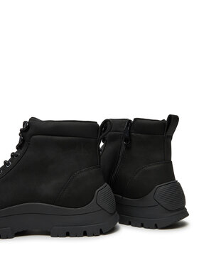 Calvin Klein Jeans Pohodni čevlji Hybrid Wp Boot Laceup Rebellious YM0YM01077 Črna