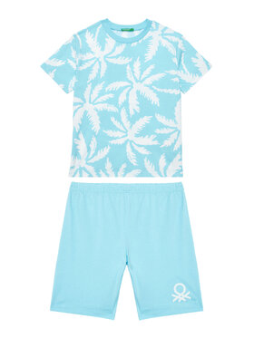 United Colors Of Benetton United Colors Of Benetton Pidžama 3X0Y0P08Q Plava Relaxed Fit