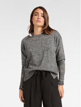 Elena Mirò Elena Mirò Cardigan M459Z000590N0S2 Grigio Boxy Fit