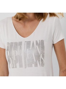 Pepe Jeans Pepe Jeans T-Shirt New Virginia Bílá Slim Fit
