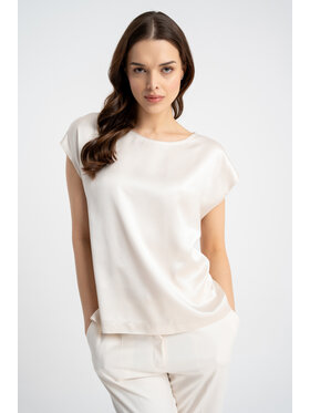 CLICK CLICK Μπλουζάκι 10-6851 Ανοιχτό μπεζ Straight Fit