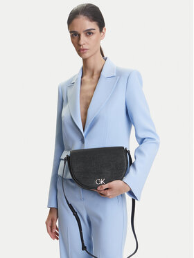 Calvin Klein Calvin Klein Soma Ck Hw Crossbody Saddle Bag_Tex K60K613233 Melns