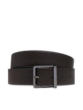 Calvin Klein Calvin Klein Pánsky opasok Sleek Square Tex 35Mm K50K512837 Hnedá