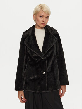 Guess Guess Кожено палто Filomena W4BL04 WGHO0 Черен Regular Fit