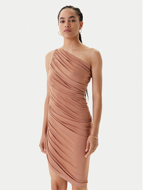 NORMA KAMALI NORMA KAMALI Coctailkleid ST1253MD288833 Beige Slim Fit
