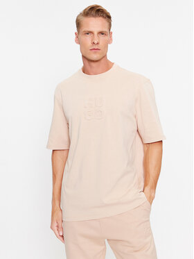 Hugo Hugo Тишърт Dleek 50496637 Бежов Relaxed Fit