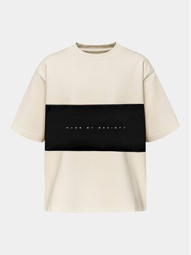 Nobrand Nobrand T-Shirt Tricou SIGNAL BOX - T37143 Biały Basic Fit