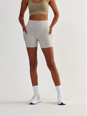 BeShaped BeShaped Szorty sportowe z Kieszeniami Lift Me Up Szary Shaping Fit
