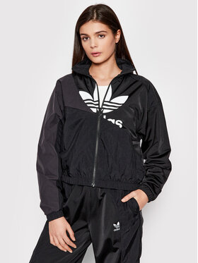adidas adidas Sweatshirt adicolor Split Trefoil Track HC7056 Schwarz Relaxed Fit