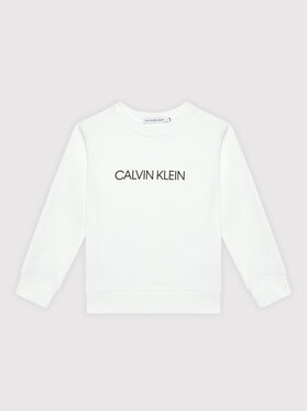 Calvin Klein Jeans Calvin Klein Jeans Sweatshirt Unisex Institutional Logo IU0IU00162 Weiß Regular Fit