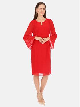 Potis & Verso Potis & Verso Sukienka koktajlowa Paula Czerwony Regular Fit