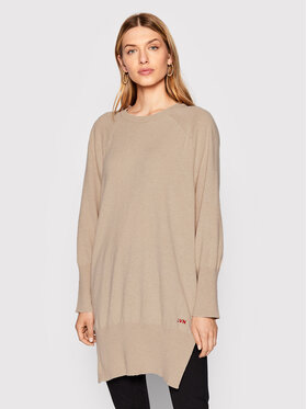 Liviana Conti Liviana Conti Sweater F2WC14 Bézs Relaxed Fit