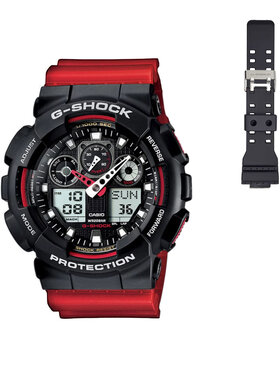Casio Casio Zegarek GA-100-Set053 Czerwony