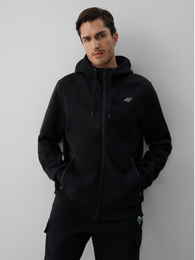 4F 4F Bluza OVERLAND Czarny Regular Fit