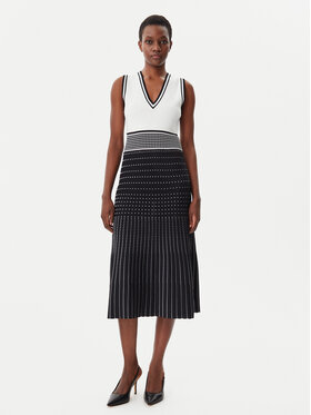 LOLA CASADEMUNT LOLA CASADEMUNT Kootud kleit LS2516002 Must Regular Fit
