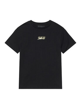 Guess Guess Tričko L6RI10 K8HM4 Čierna Regular Fit