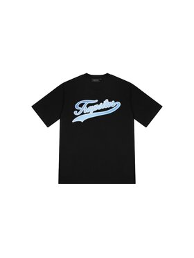 Trapstar Trapstar T-Shirt Strikeout Black/Blue Tee Black Czarny Oversize
