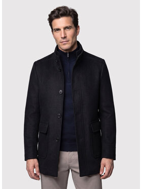 Pako Lorente Pako Lorente Płaszcz zimowy P26WF-7X-020 Czarny Straight Fit