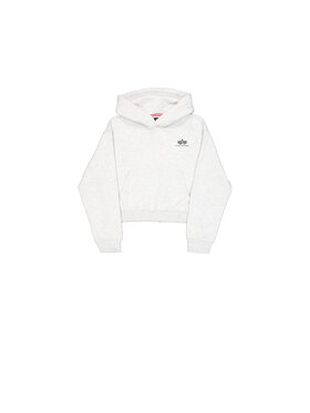 Alpha Industries Alpha Industries Bluza Basic Small Logo Hoodie Women Szary Loose Fit