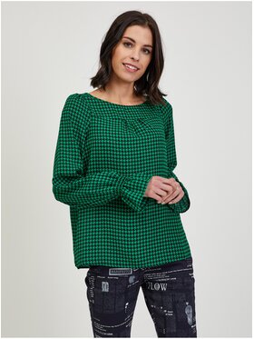 Orsay Orsay Bluzka 650231-867000__32 Zielony Regular Fit