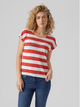 Vero Moda Vero Moda T-Shirt Wide 10284474 Červená Box Fit