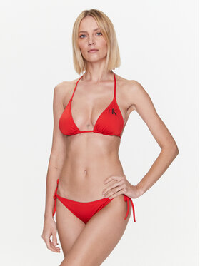 Calvin Klein Swimwear Spodnji Del Bikini KW0KW01988 Rdeča