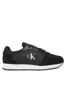Calvin Klein Jeans Calvin Klein Jeans Sneakersy Retro Runner Sock Lace Up Ny-Su YM0YM01326 Czarny